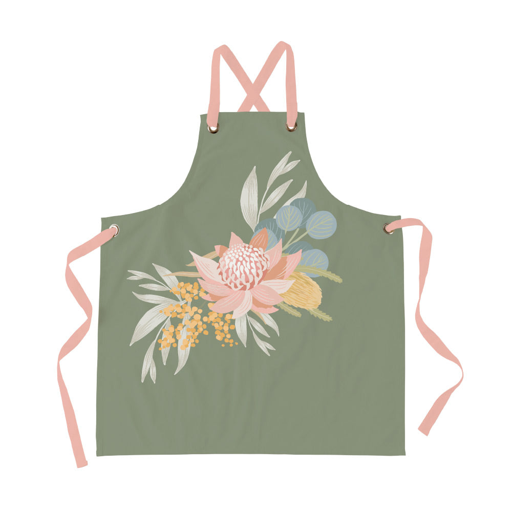 Alex Liddy Banksia Apron Malachite