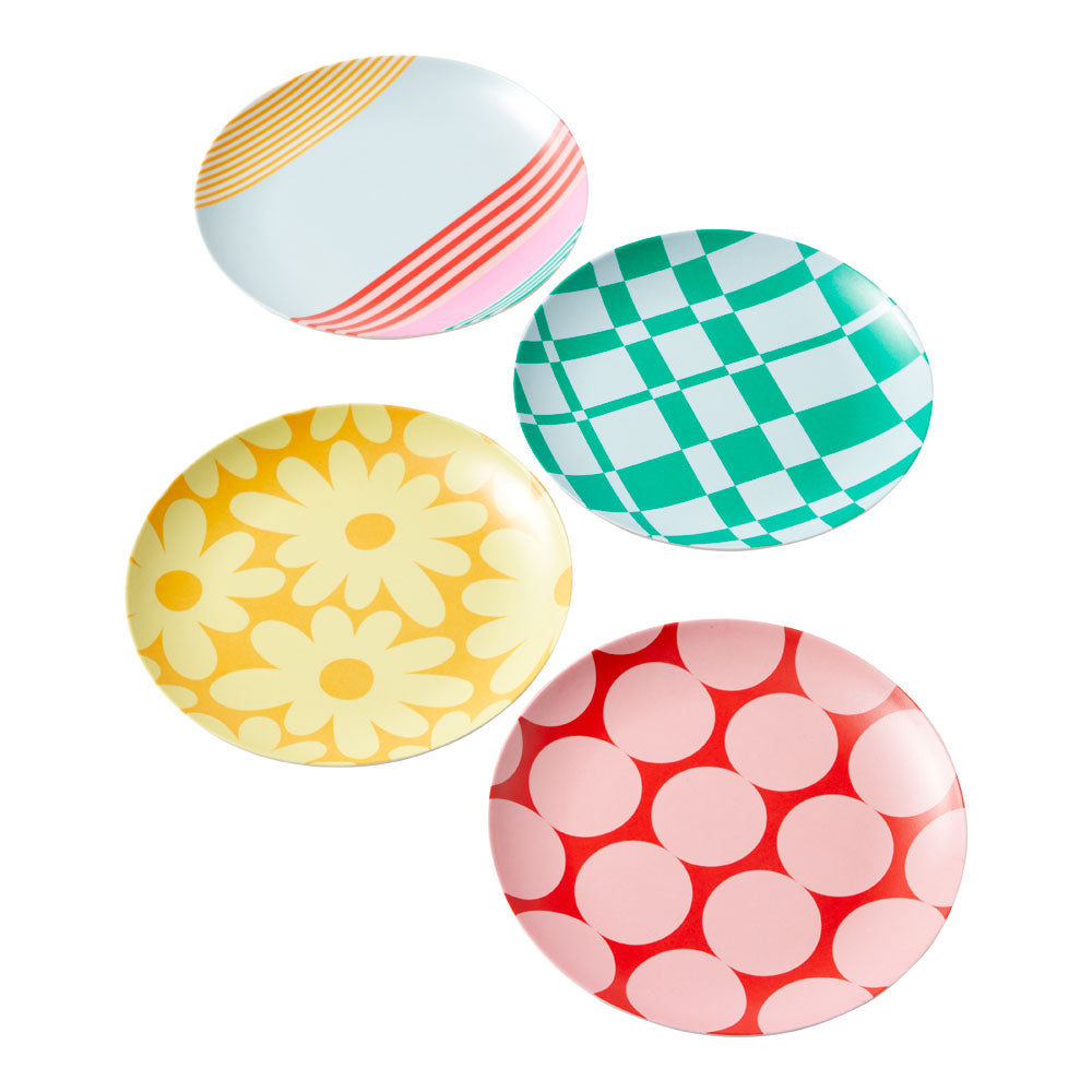 HAYDAE COLLECTIVE Set of 4 Plates 20cm Multi