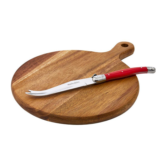 Marie Claire Domain Round Board with Knife 22cm