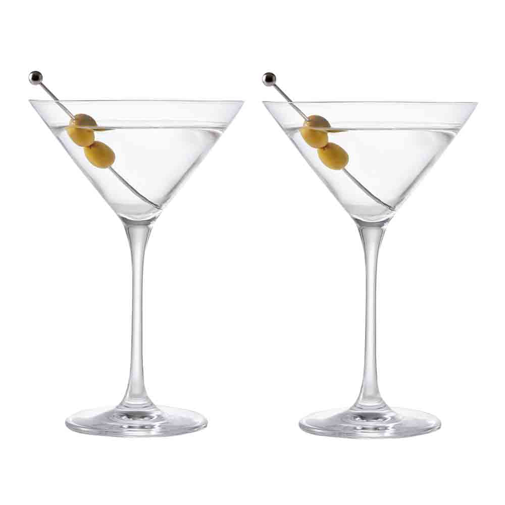 Alex Liddy Aquis Set of 2 Martini Glasses 260ml