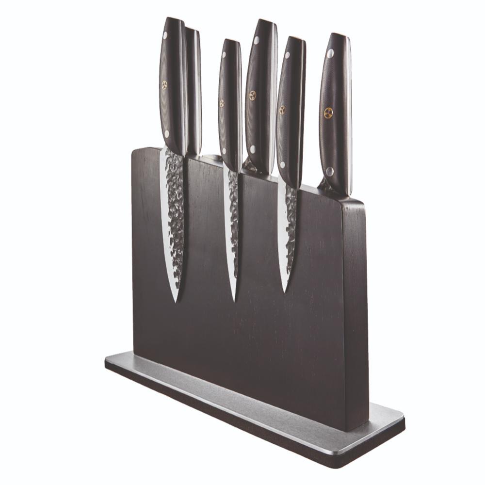 Baccarat KUROI KIBA 7 Piece Knife Block japanese steel at Robins Kitchen
