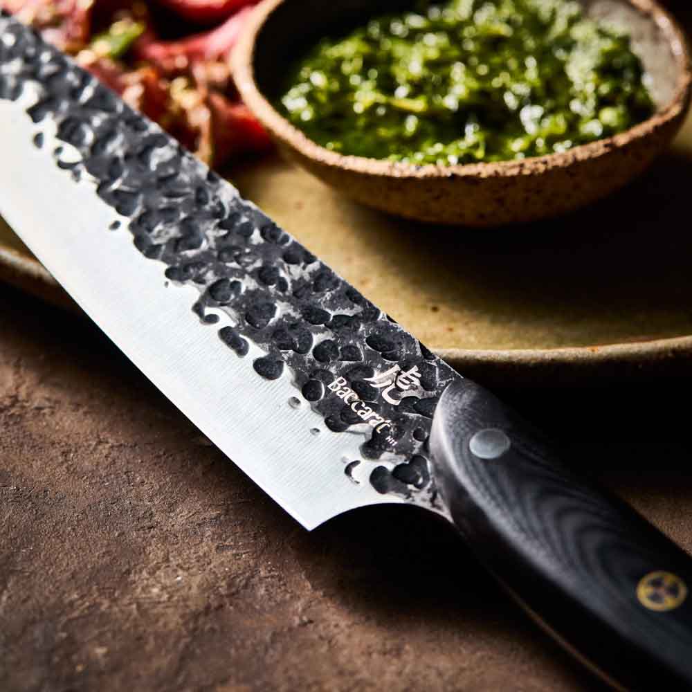Baccarat KUROI KIBA Chefs Knife 20cm detail image at Robins Kitchen