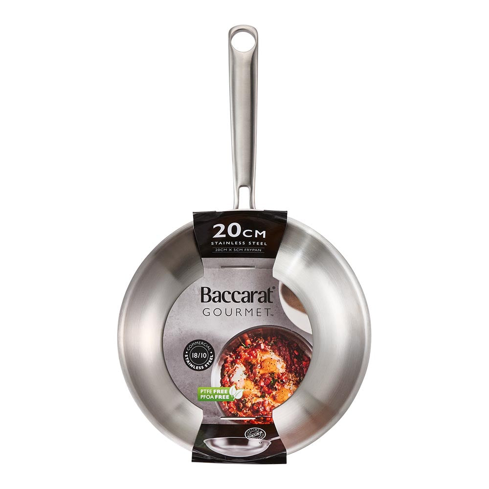 Baccarat Gourmet Stainless Steel Frypan 20cm Packaging image at Robins Kitchen