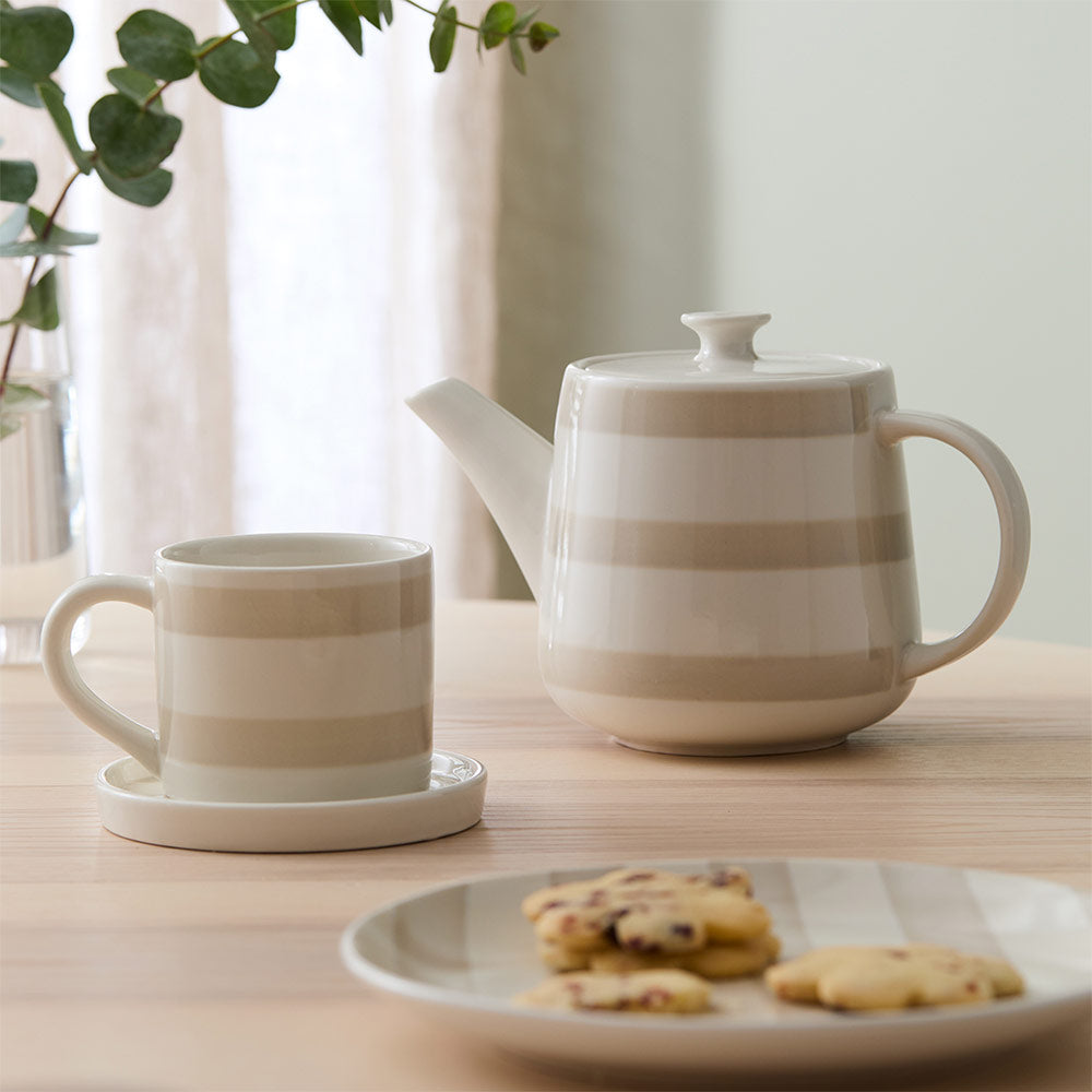 Alex Liddy Harley Stripe Teapot with Infuser at Robins Kitchen