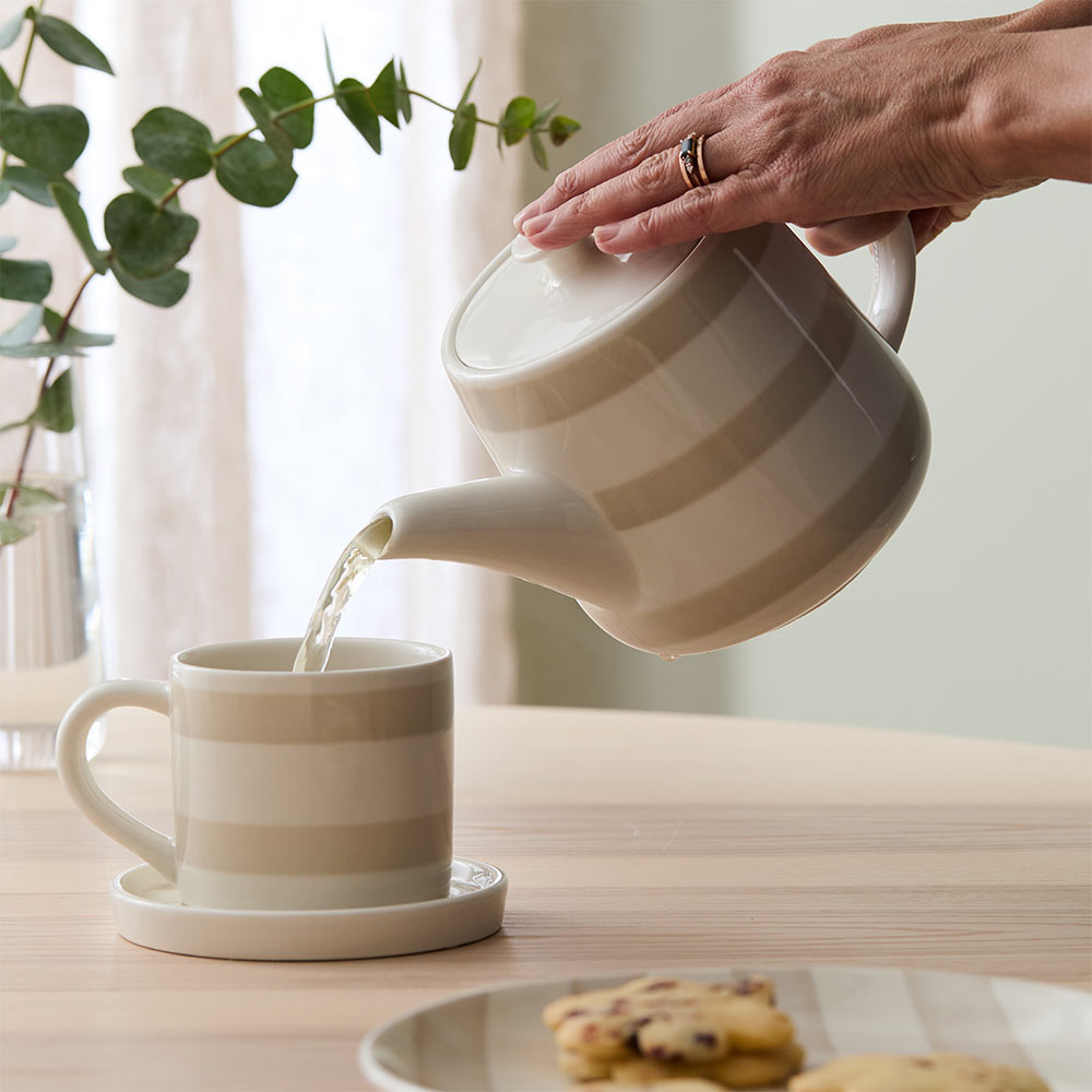 Alex Liddy Harley Stripe Teapot with Infuser at Robins Kitchen