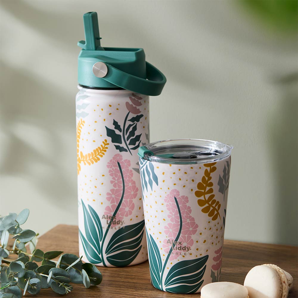 Alex Liddy Harley Drink Bottle 550ml Floral at Robins Kitchen