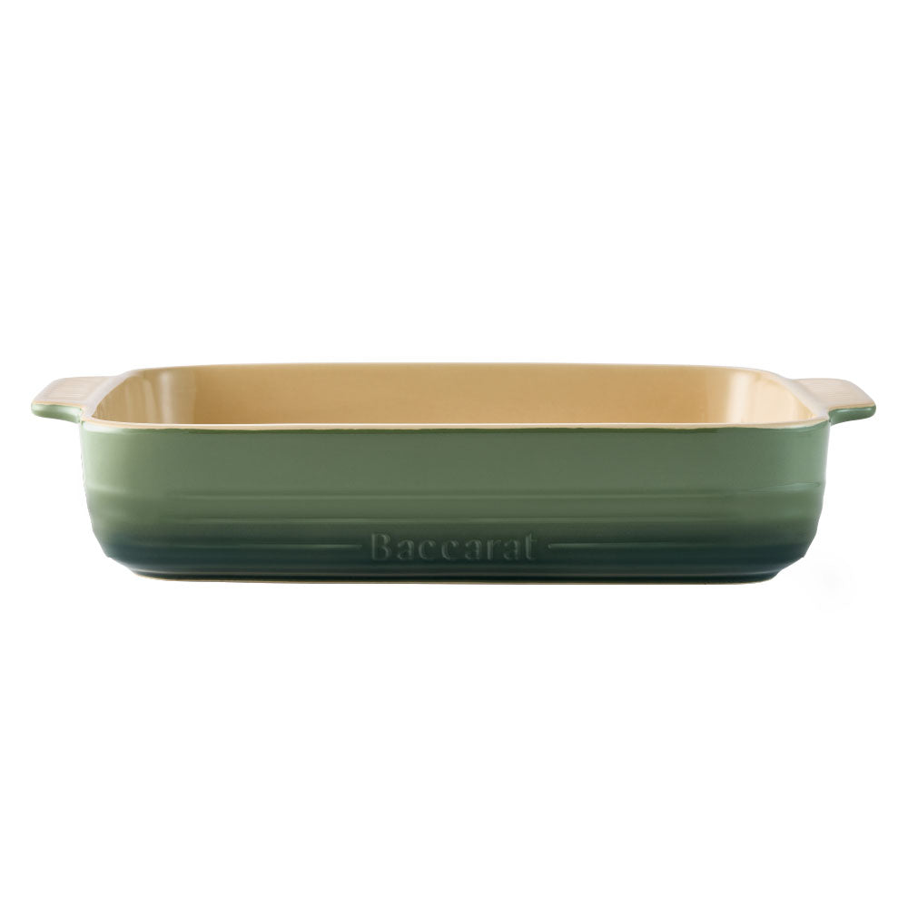 Baccarat Le Connoisseur Stoneware Lasagne Baking Dish 38cm Sage Green at Robins Kitchen