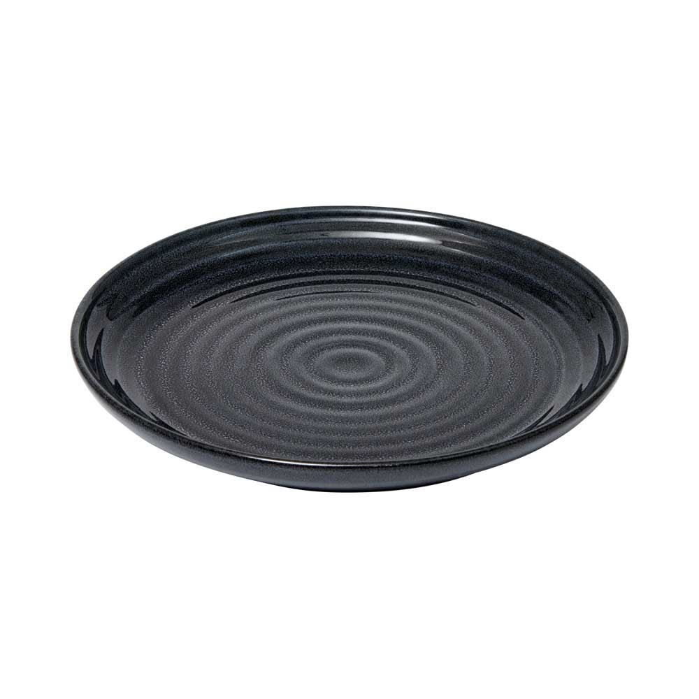 Alex Liddy Rustica Stoneware Plate 21cm in navy blue at Robins Kitchen