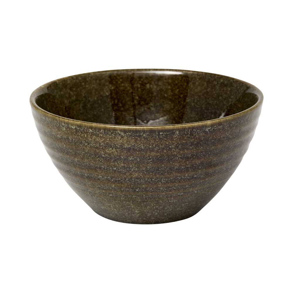 Alex Liddy Rustica Stoneware Bowl 11cm in Forest Green at Robins Kitchen
