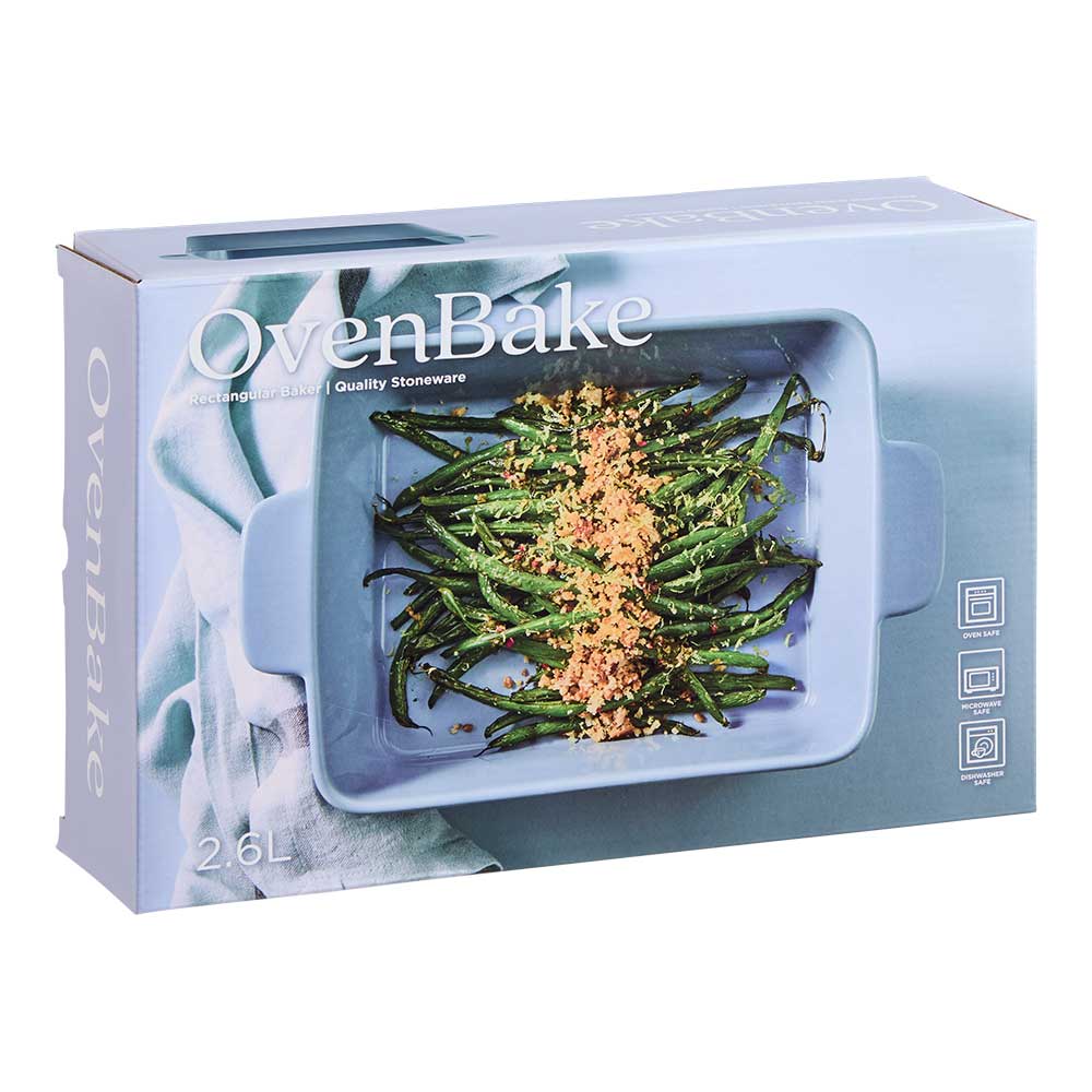 OvenBake Rectangular Baker 2.6L Powder Blue at Robins Kitchen