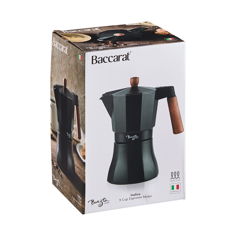 Baccarat Barista Italico Induction 9 Cup Espresso Maker at Robins Kitchen
