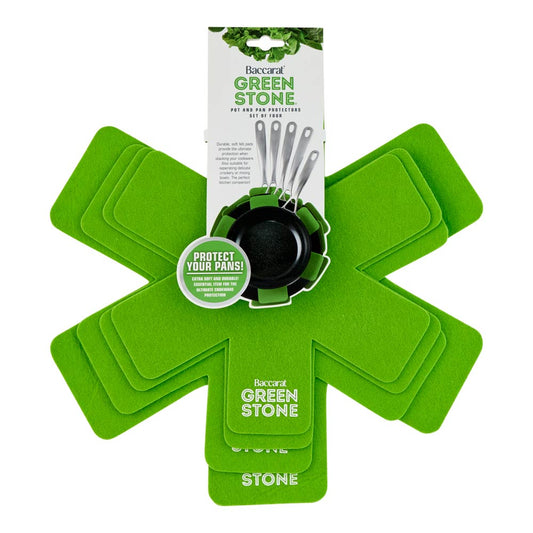 Baccarat GREEN STONE Set of 4 Pot and Pan Protectors - Robins Kitchen