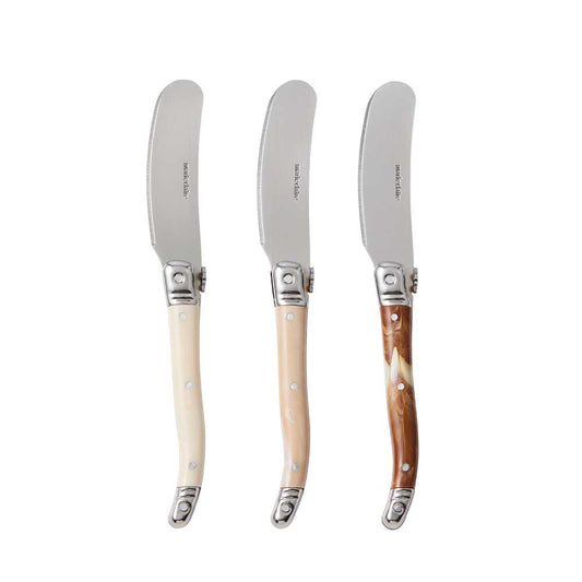 Marie Claire Laguiole Domain Set of 3 Mini Pate Knives - Robins Kitchen