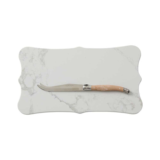Marie Claire Laguiole Domain Board with Cheese Knife 32cm - Robins Kitchen