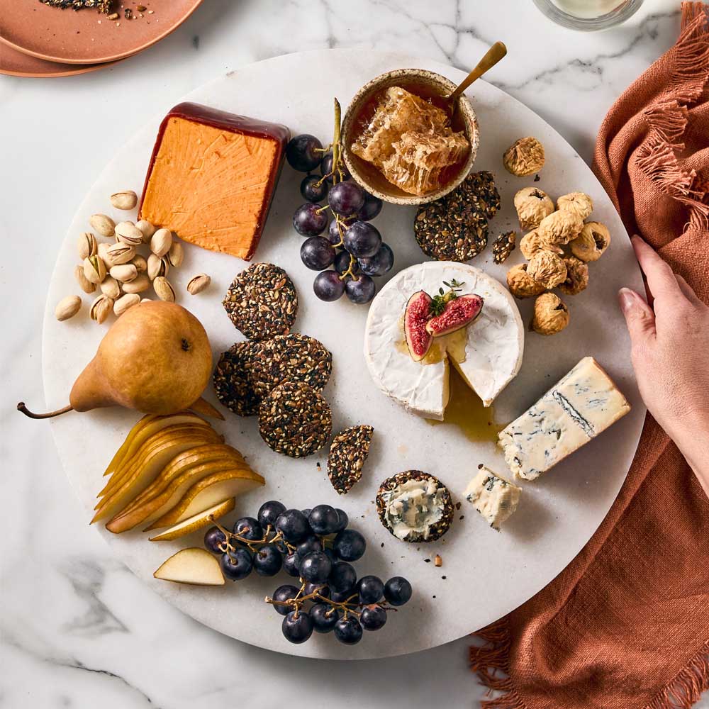 40cm Marble Lazy Susan with charcuterie - Robins Kitchen