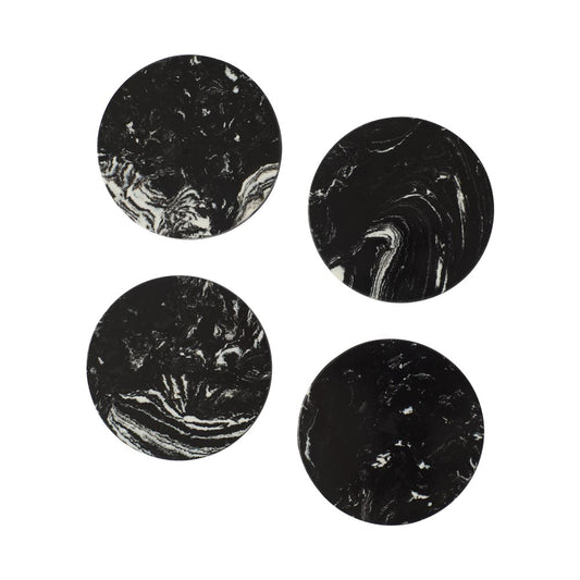 Alex Liddy Slate & Co Set of 4 Black Marble Coasters - Robins Kitchen