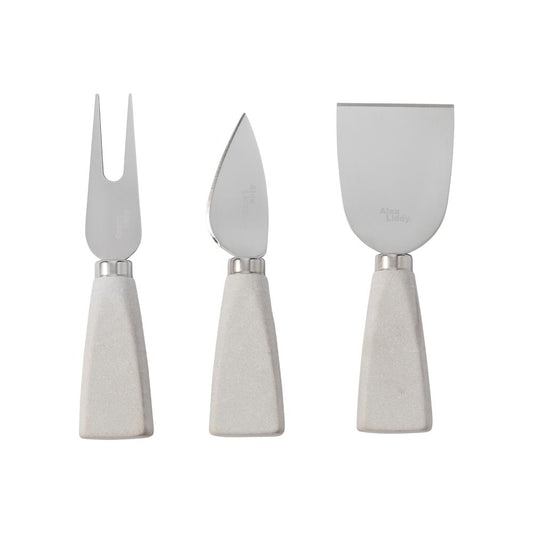 Alex Liddy Slate & Co Set of 3 Marble Cheese Knives - Robins Kitchen