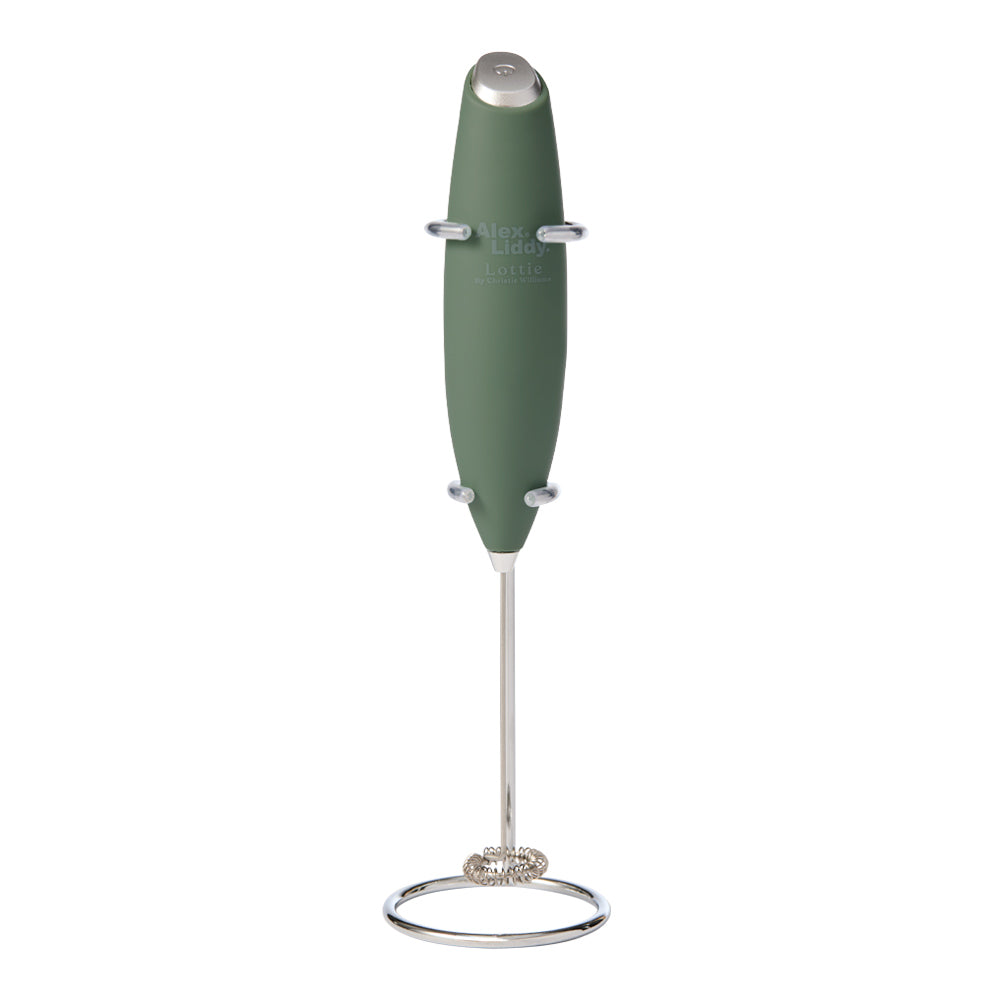 Alex Liddy Lottie Milk Aerator With Stand Green - Robins Kitchen