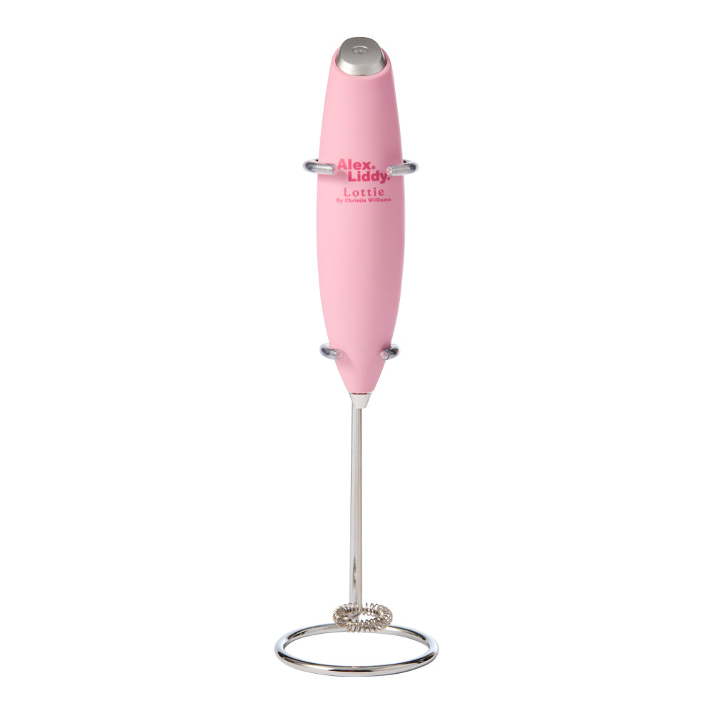 Alex Liddy Lottie Milk Aerator With Stand Pink - Robins Kitchen