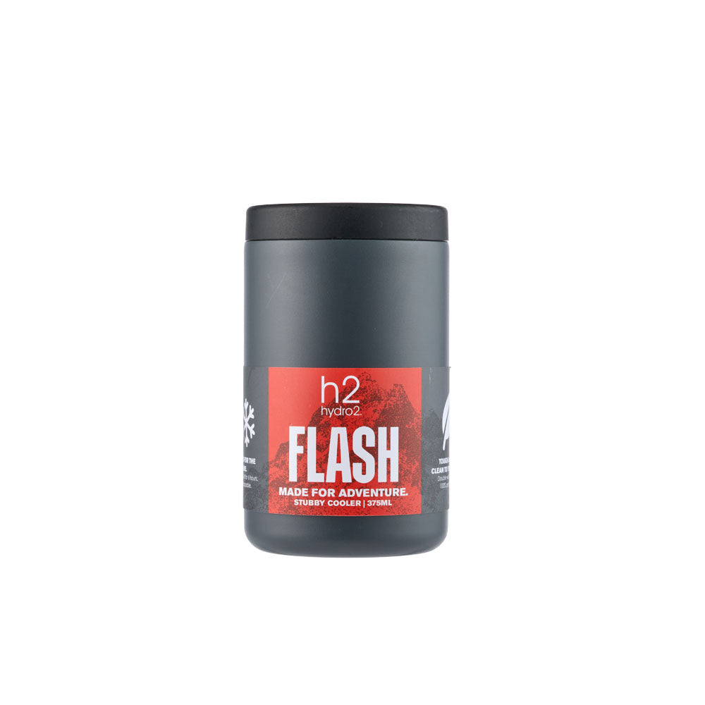 h2 hydro2 FLASH Stubby Cooler 375ml grey