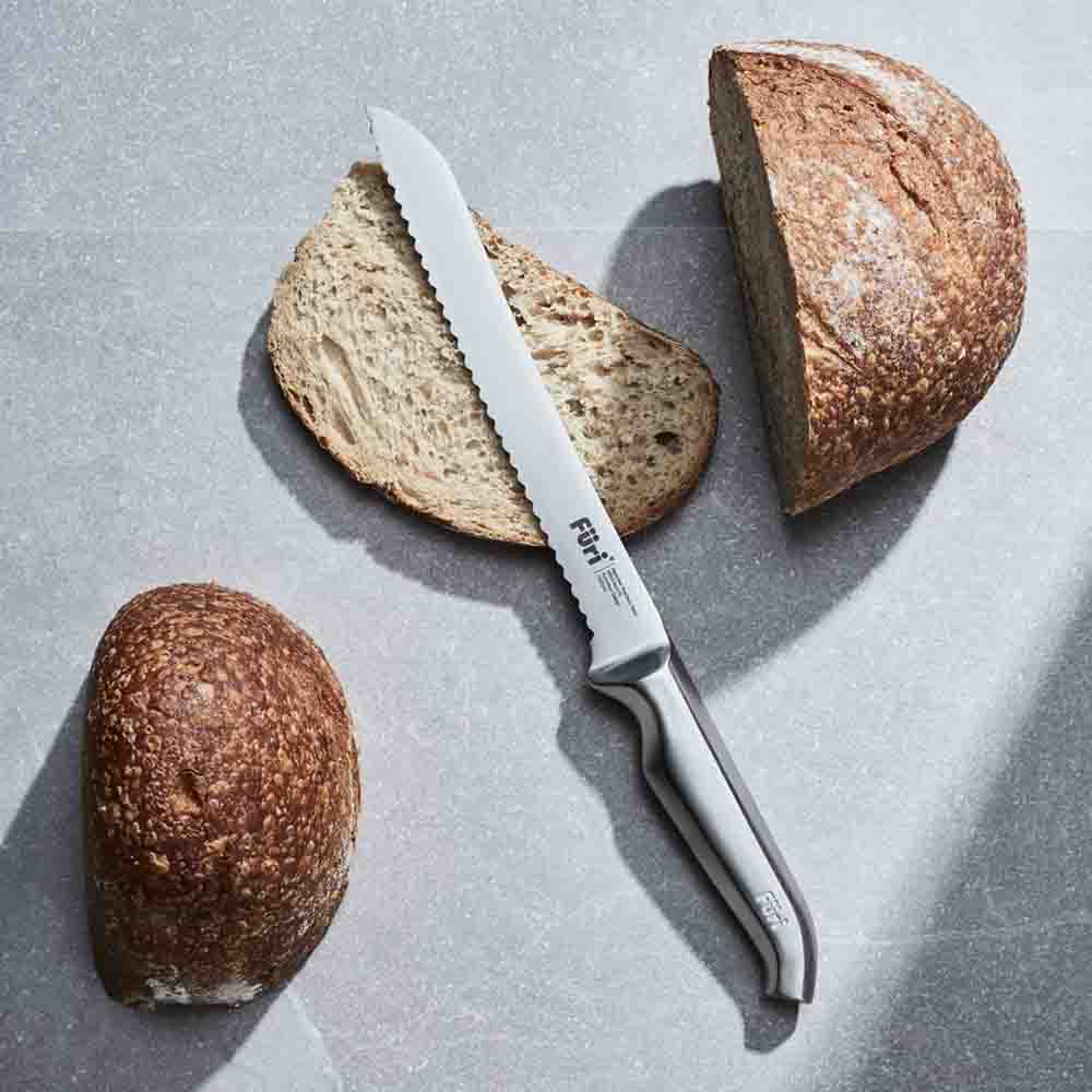 Furi Stone 6 Piece Knife Block Set Sepia Terazzo