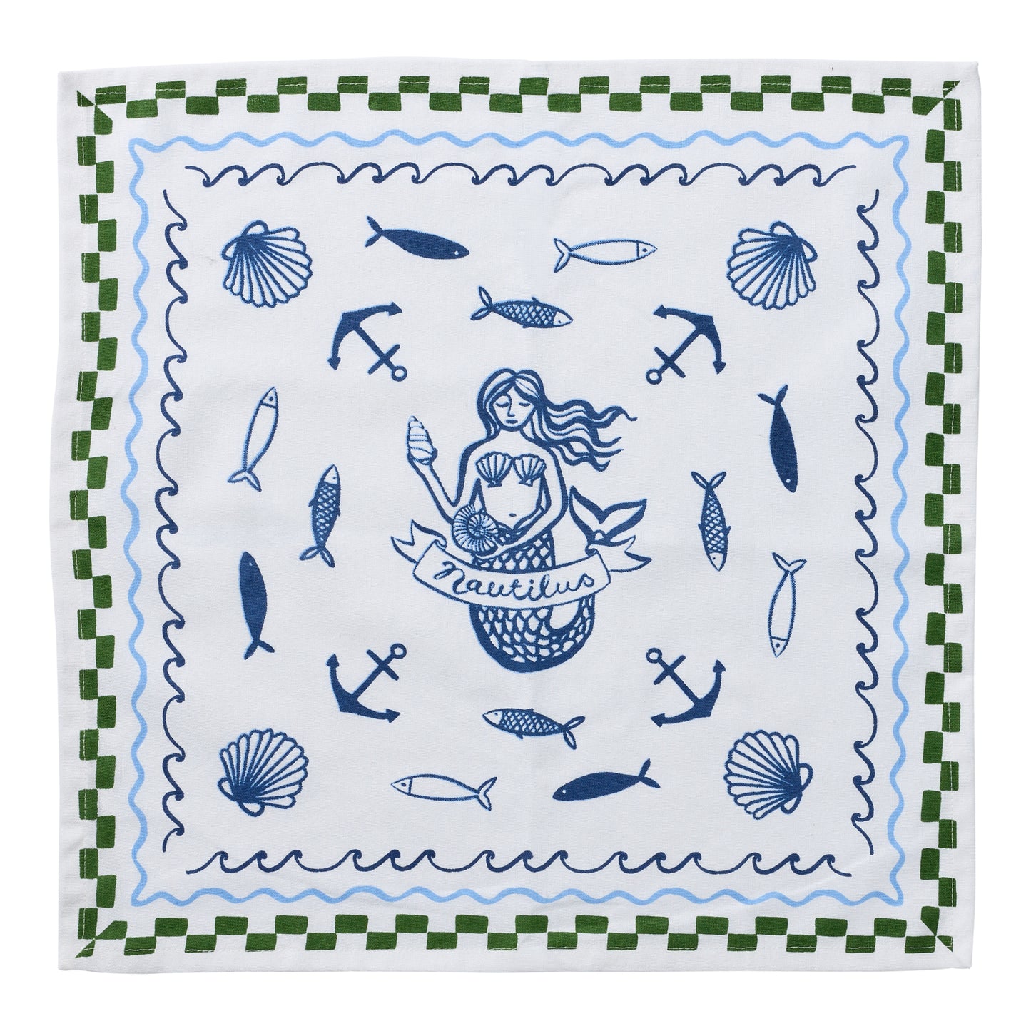 Porto Nautilus Set of 4 Napkins 45x45cm Siren