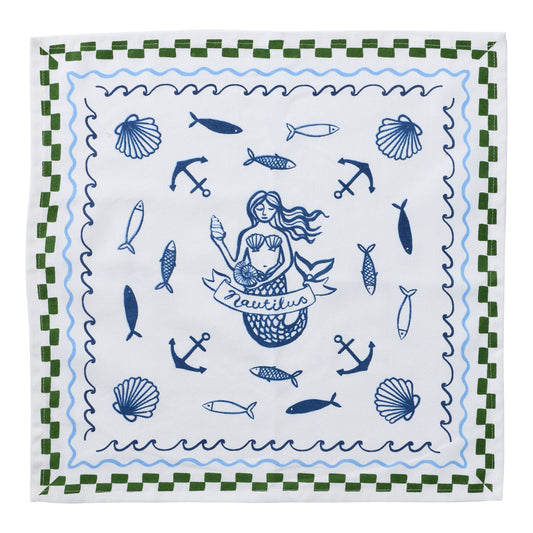 Porto Nautilus Set of 4 Napkins 45x45cm Siren