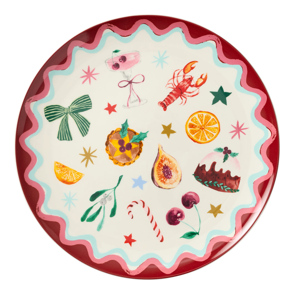 Porto Tis the Season Round Plate 32cm Festive