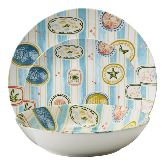 Porto Portofino 12 Piece Summer Dinner Set