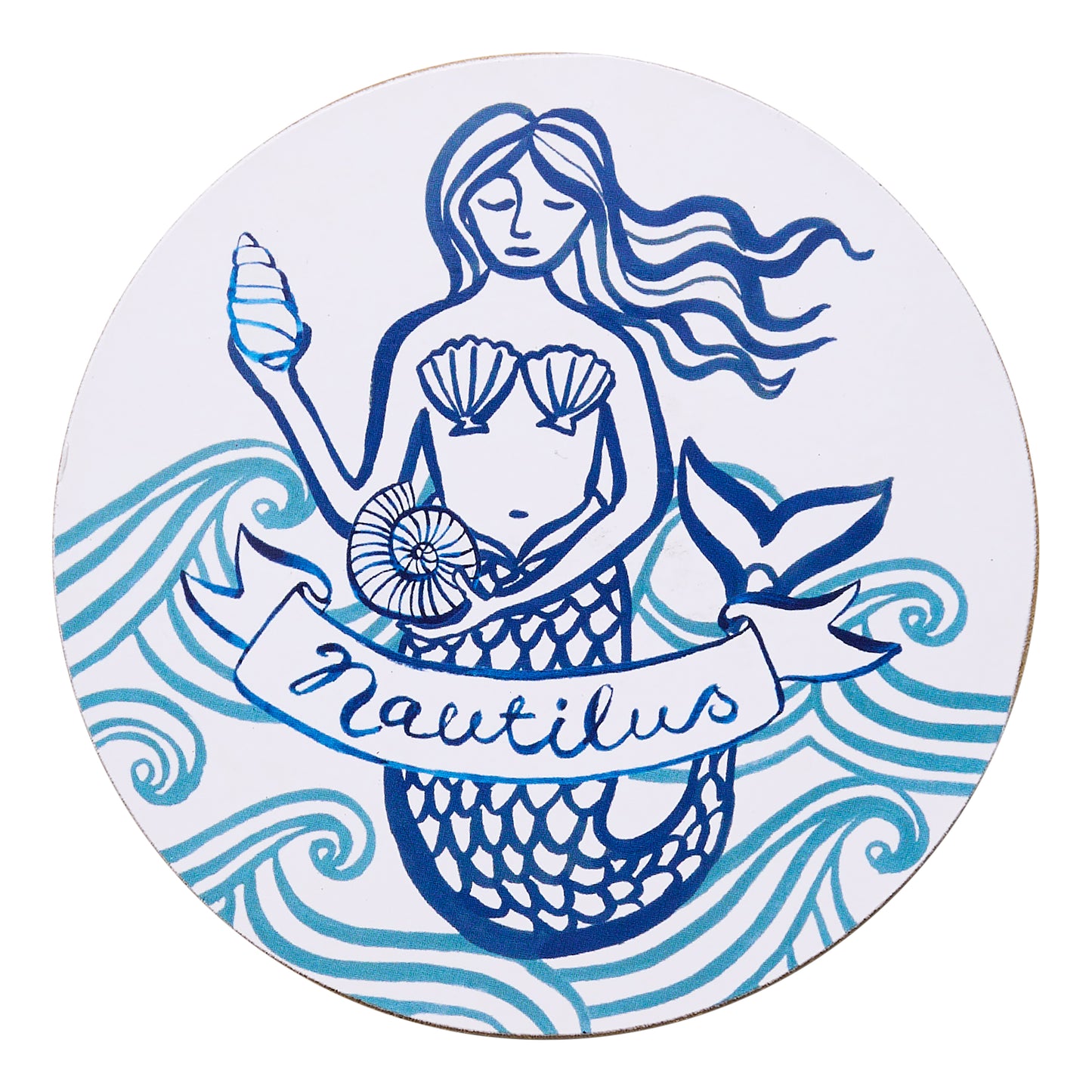 Porto Nautilus Set of 4 Coasters 10x10 cm Del Mare