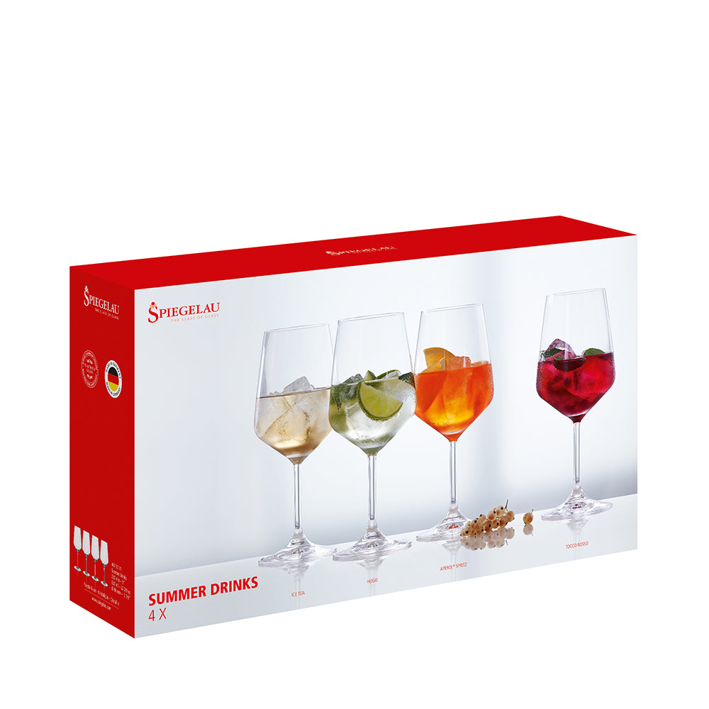 Spiegelau Special Glasses Summer Drinks Glass Set of 4 With Drinks at Robins Kitchen