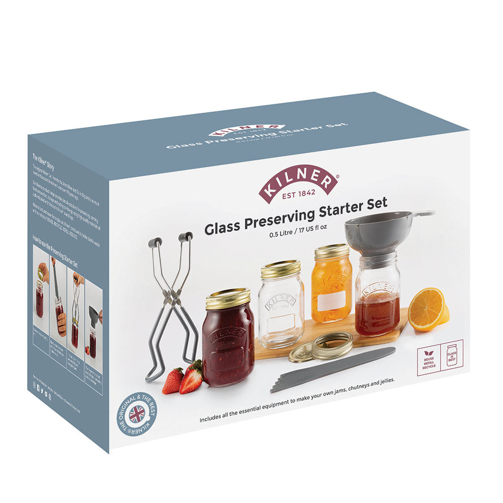 Kilner Preserve 8 Pice Starter Set 500ml