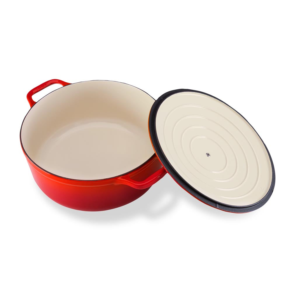 Chasseur Round French Dutch Oven 22cm 3.2L Red - Robins Kitchen