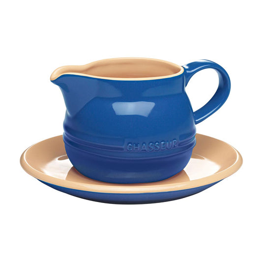 Chasseur Gravy Boat With Saucer 450ml Blue - Robins Kitchen