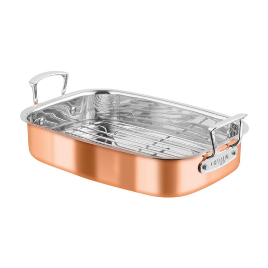 Chasseur Escoffier Induction Roasting Pan With Rack 35cm - Robins Kitchen