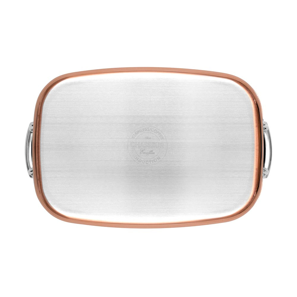 Chasseur Escoffier Induction Roasting Pan With Rack 35cm - Robins Kitchen