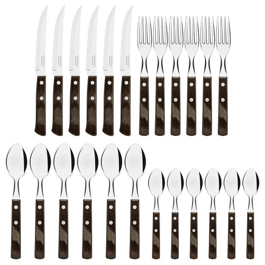 Tramontina Charcuterie 24 Piece Polywood Tableware Set