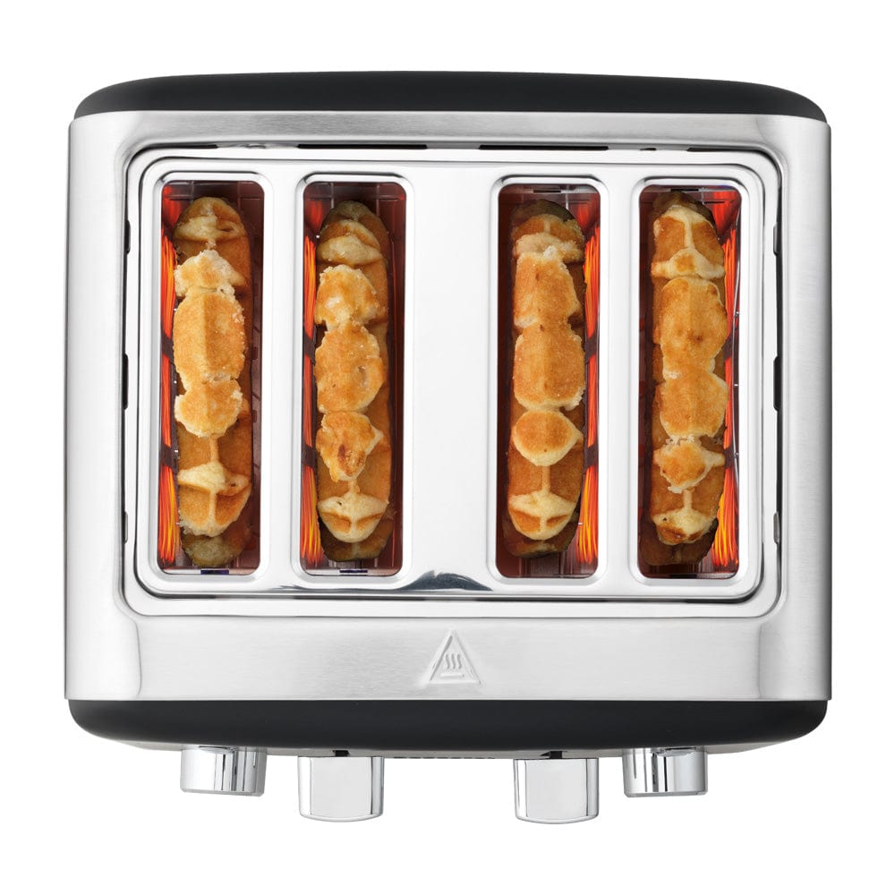 Baccarat The Toasty Slice 4 Slice Toaster Black