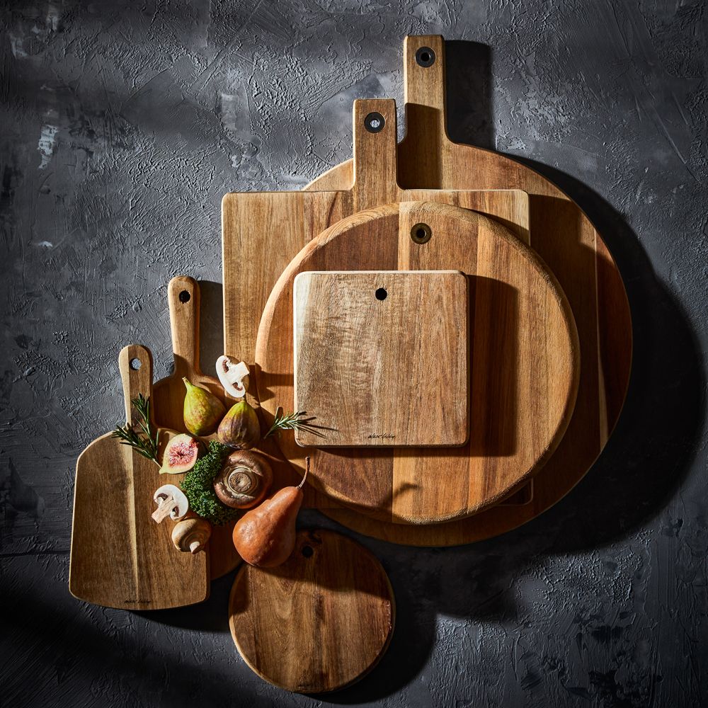 Alex Liddy Acacia Wood Mini Serving Board for Charcuterie Platters & Cheese at Robins Kitchen