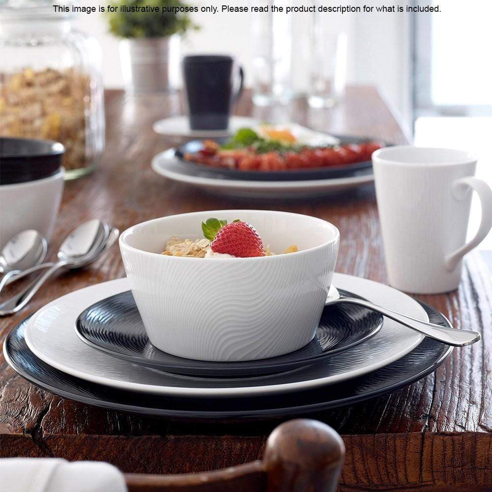 Noritake White On White 4 Piece Mug Set 350ml