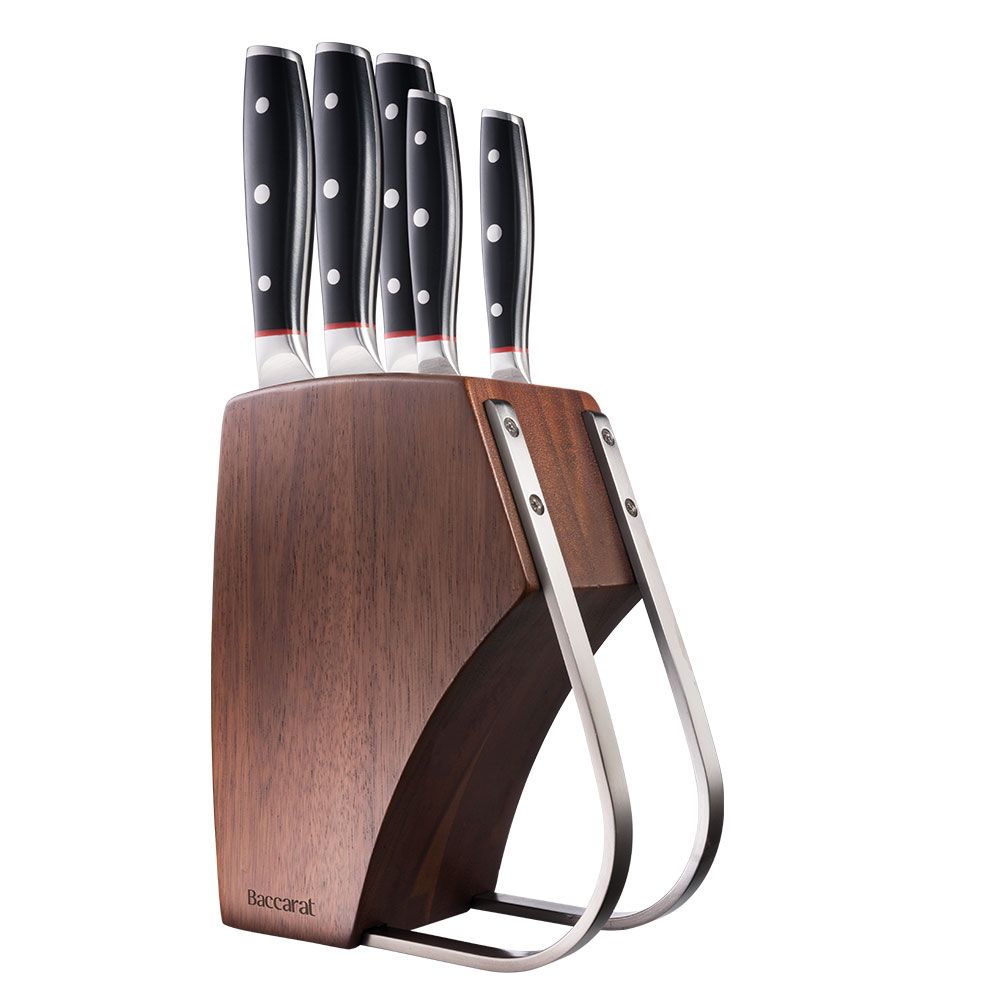 Baccarat iconiX Holz Knife Block 6 Piece