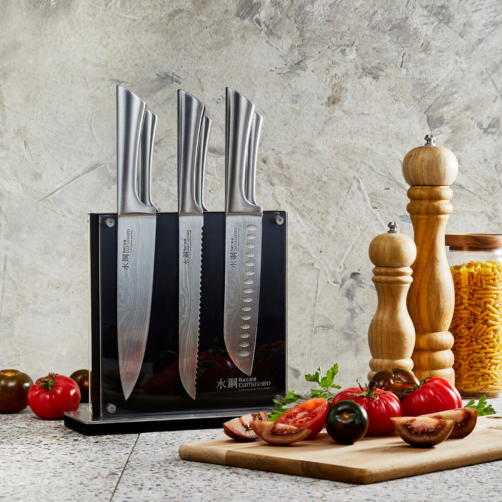 Baccarat Damashiro Kin Knife Block 7 piece