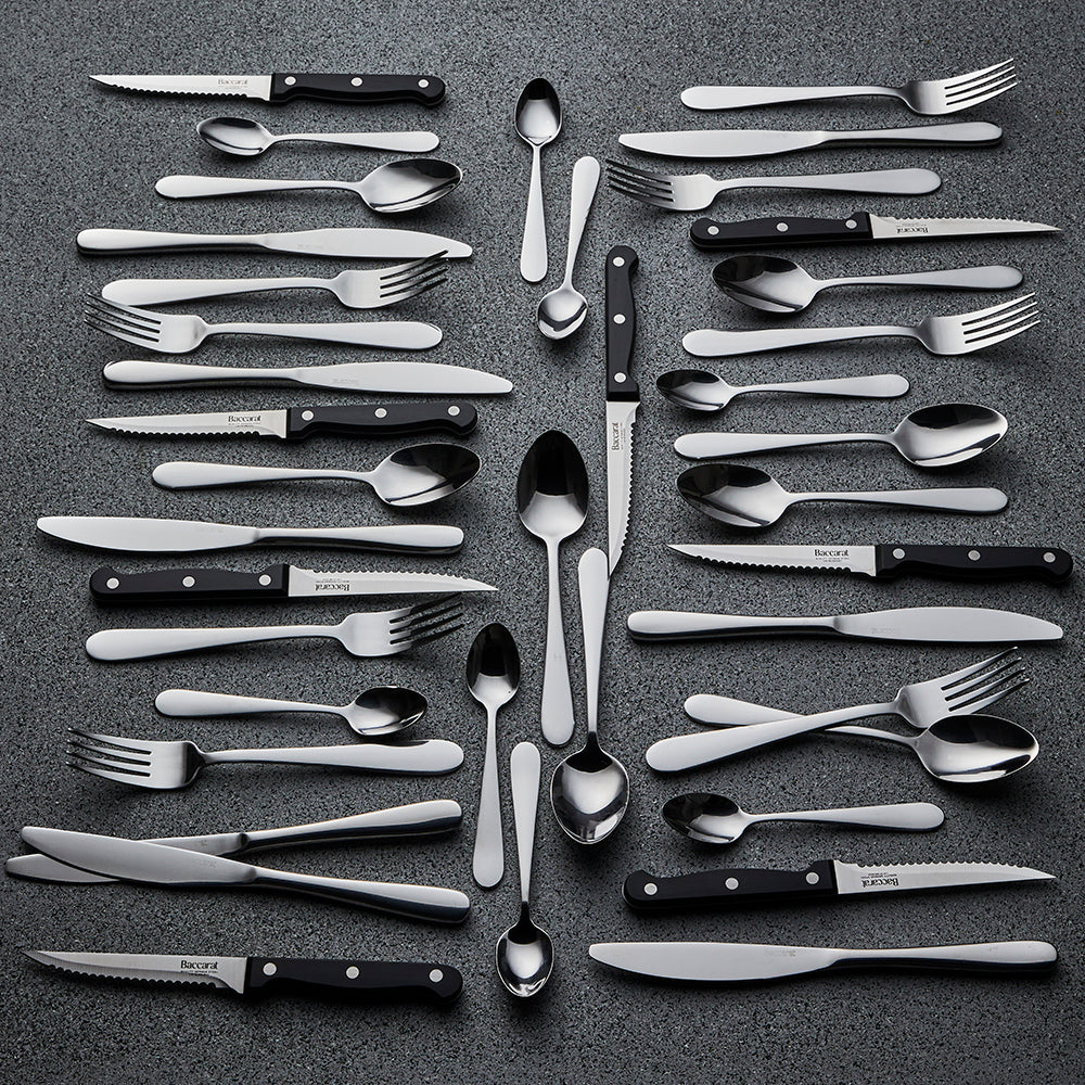 Baccarat SABRE Fussen 40 Piece German Stainless Steel Cutlery Set