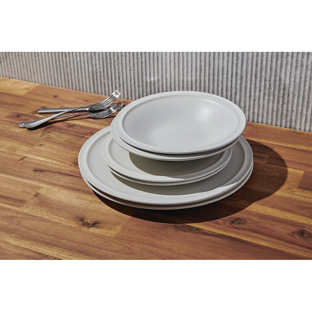 Salt & Pepper Plisset 12 Piece Dinner Set