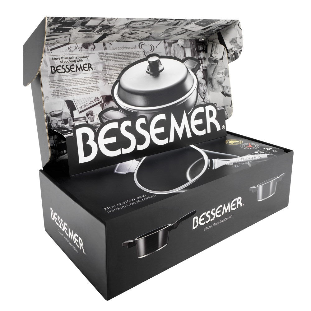 Bessemer Multi Saucepan 24cm Black