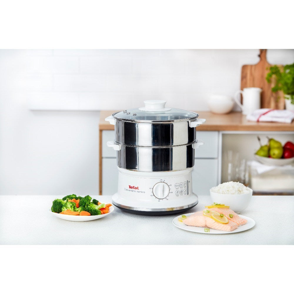 Tefal VC1451 Convenient Series Stainless Steel Steamer White