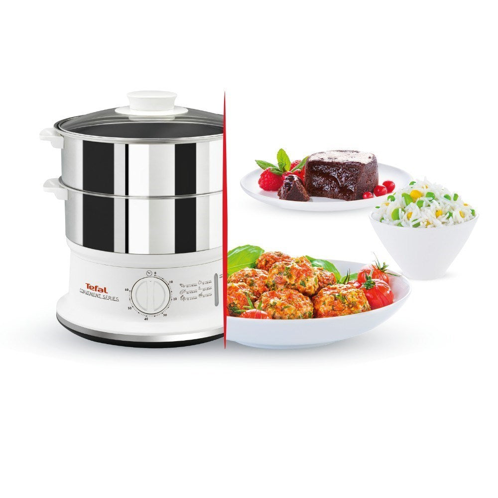 Tefal VC1451 Convenient Series Stainless Steel Steamer White