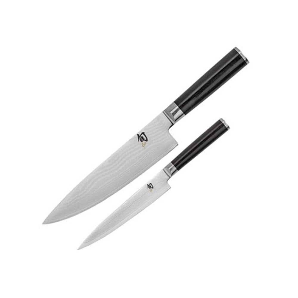 Shun Classic 2 Piece Knife Set 20cm Chefs & 15cm Utility