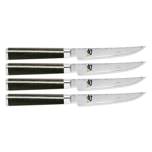 Shun Kai Classic Steel & Pakka Wood 4-Piece Steak Knife Set