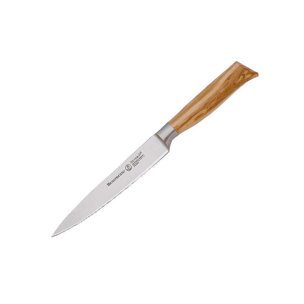 Messermeister Oliva Elite Utility Knife with Olive Wood Handle 15cm